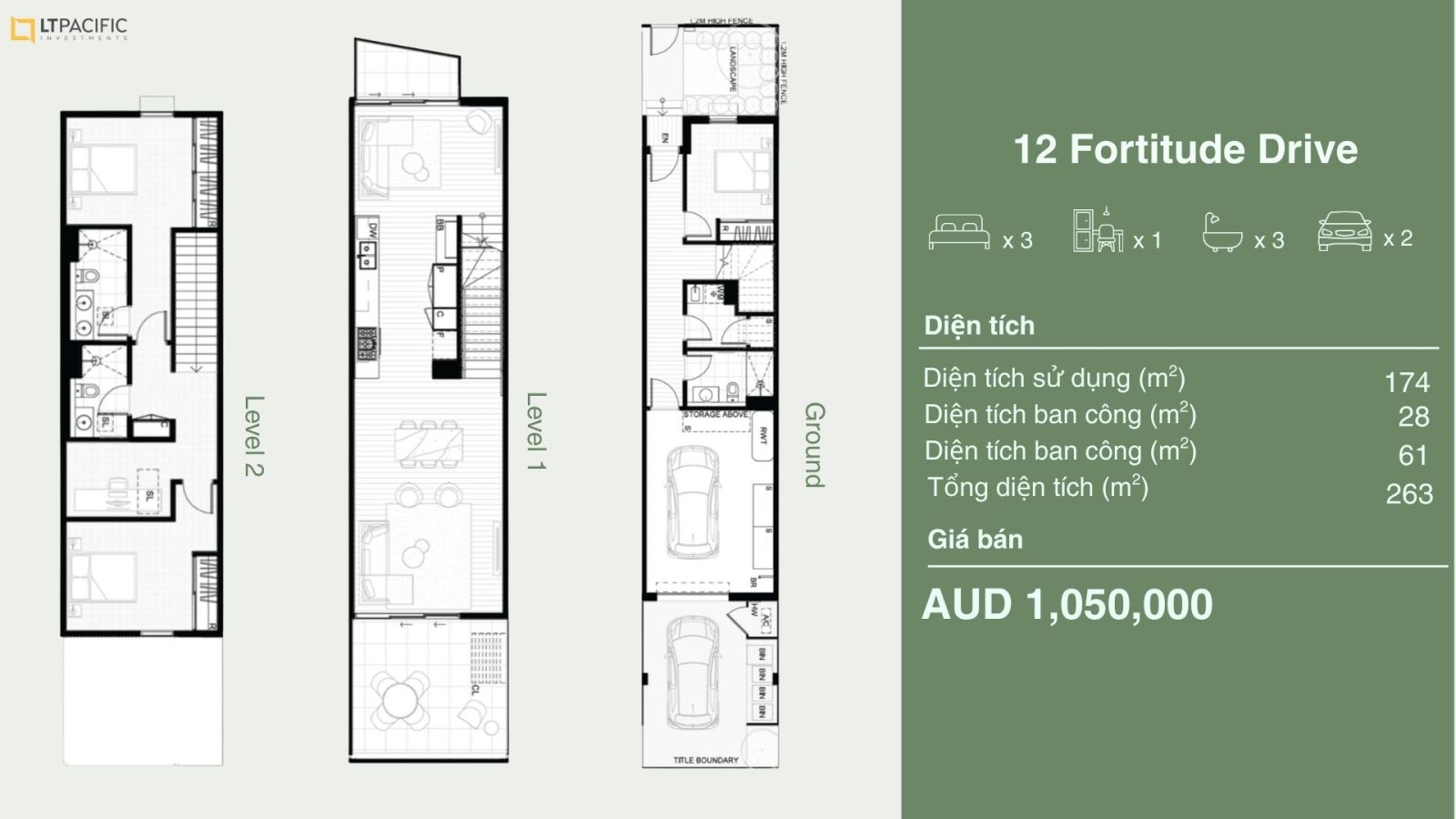 MẶT BẰNG NHÀ PHỐ 3PN