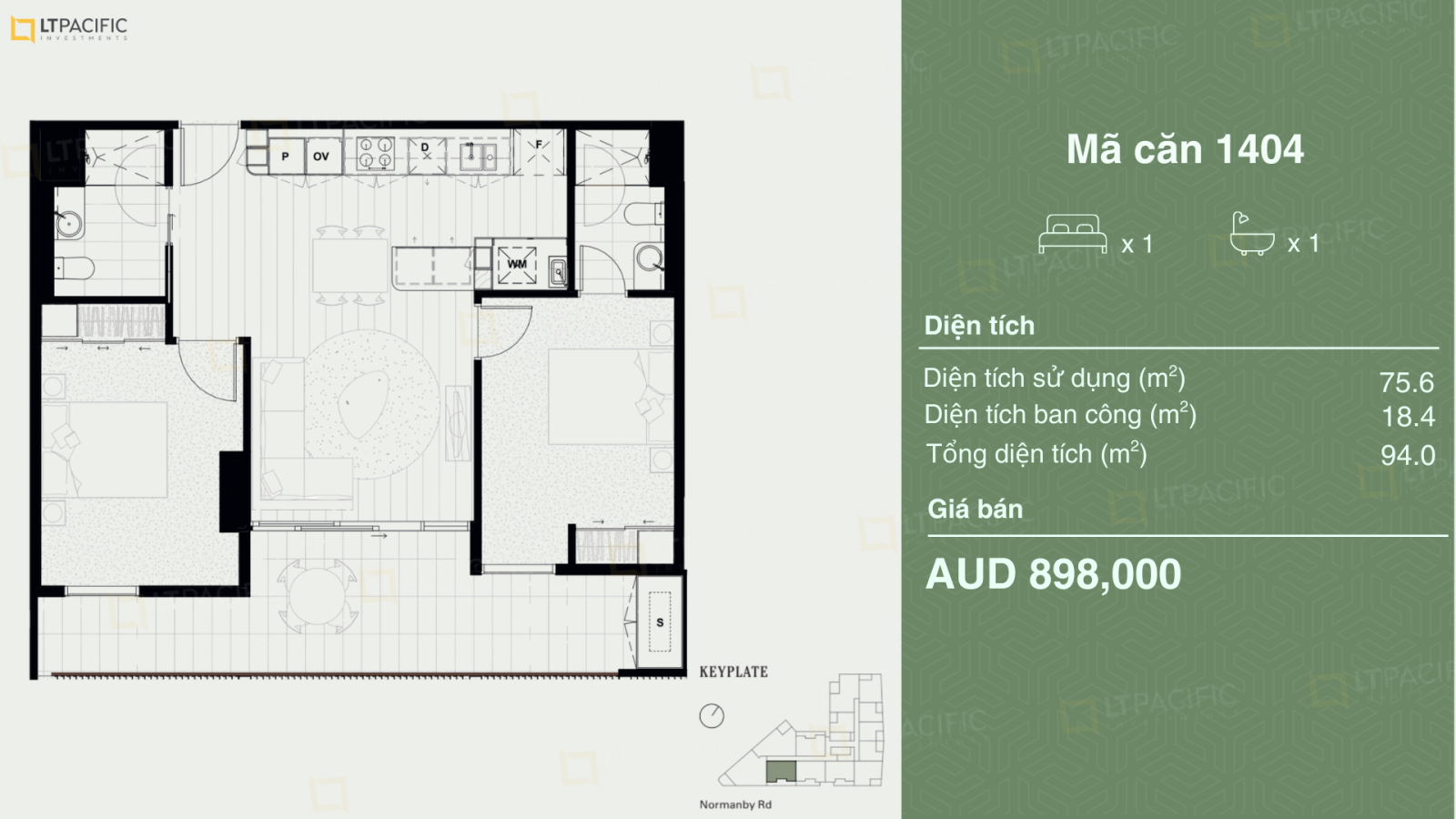 mặt bằng căn hộ canopy