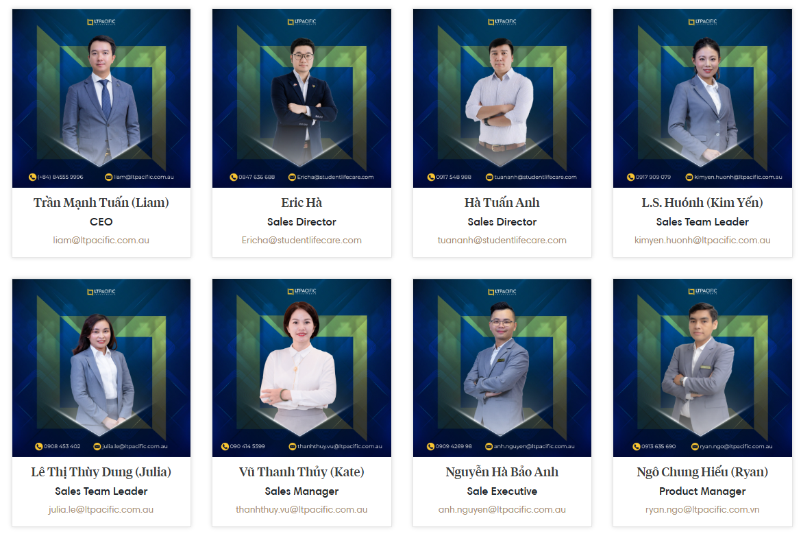 Đội ngũ chuyên viên nhiều kinh nghiệm, được đào tạo kỹ càng, và am hiểu thị trường, luật tại Úc.