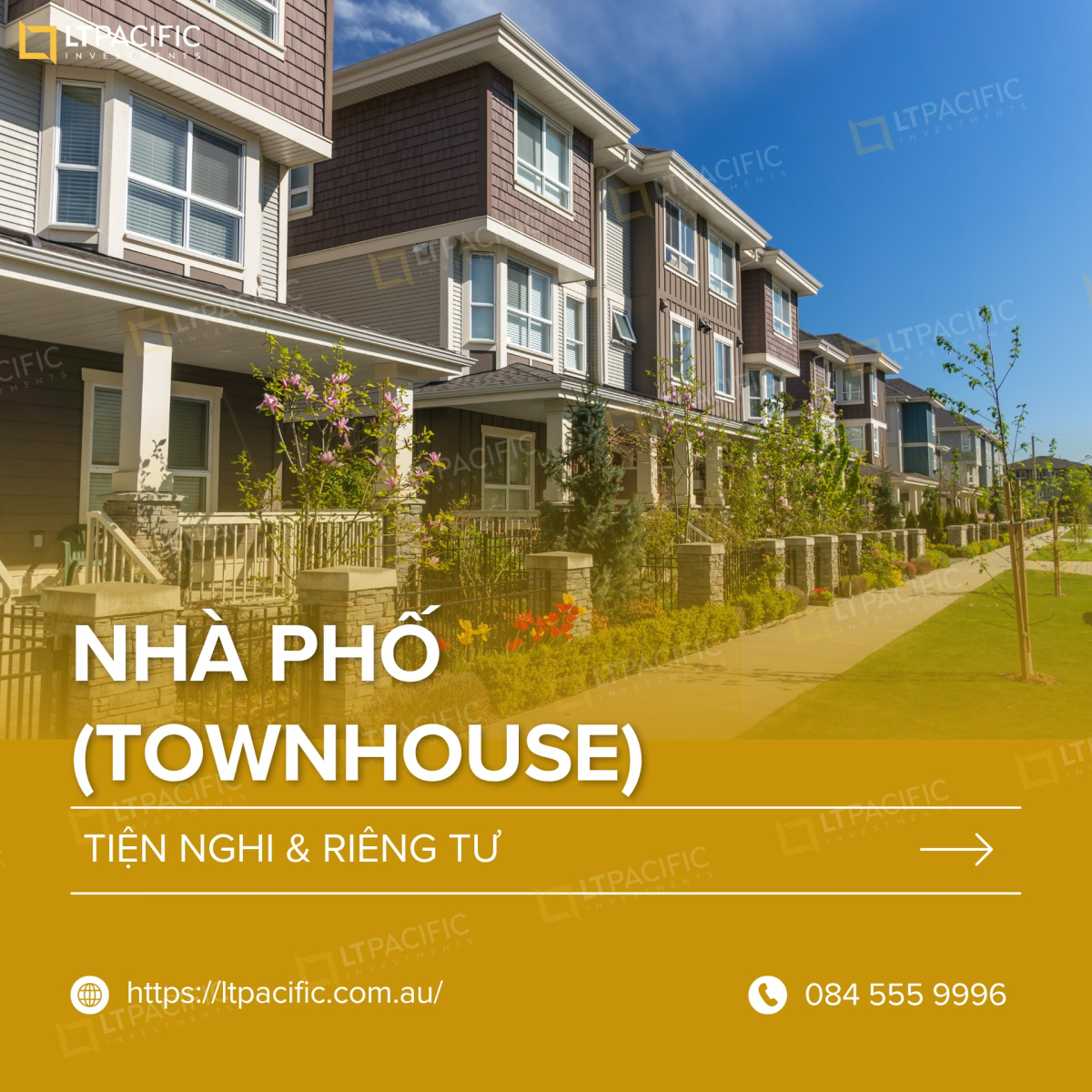 Townhouse phổ biến tại Úc
