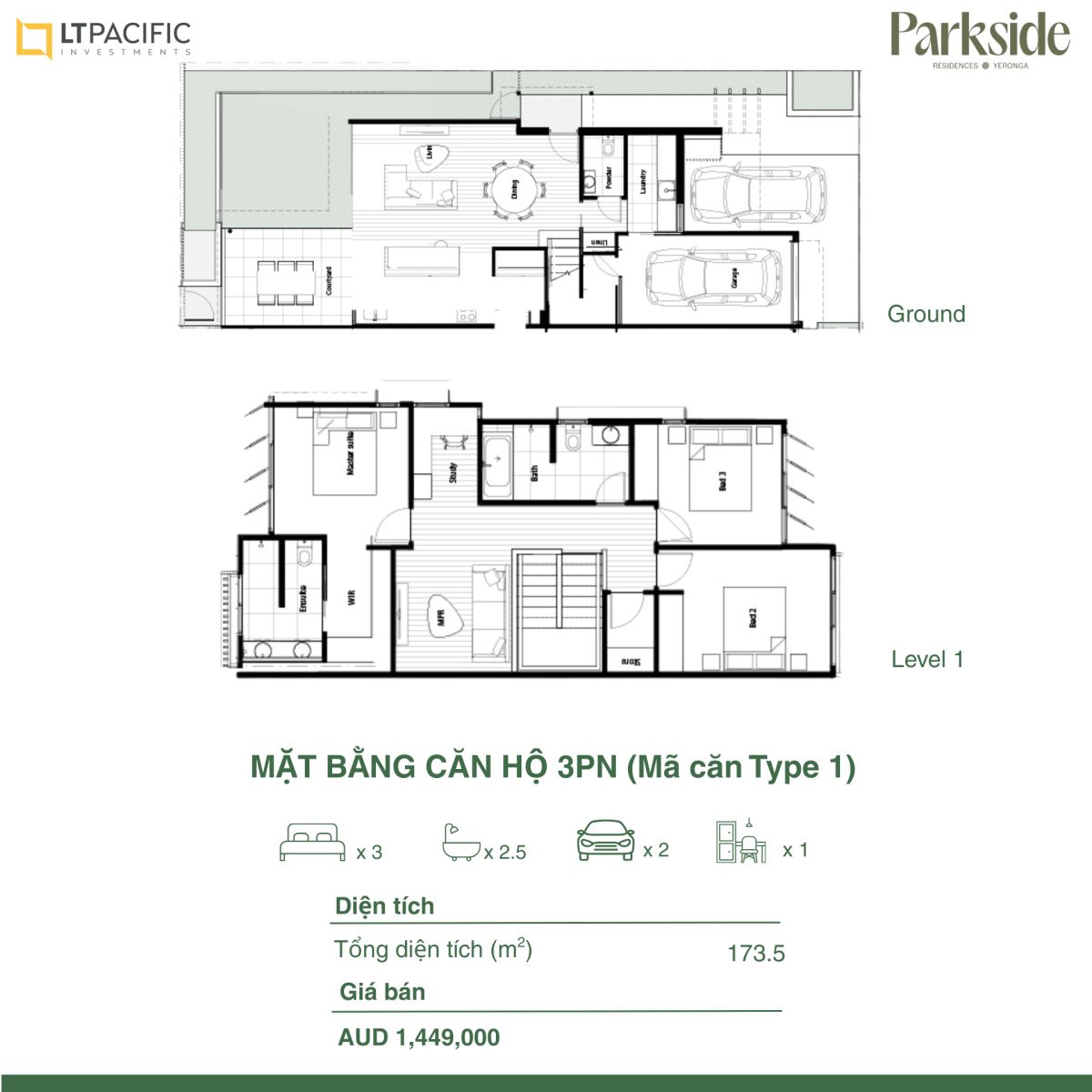 Nhà phố gần CDB Brisbane